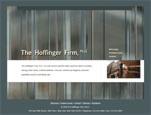 Tablet Screenshot of hoffingerlaw.com